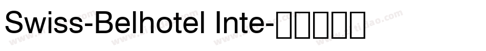 Swiss-Belhotel Inte字体转换